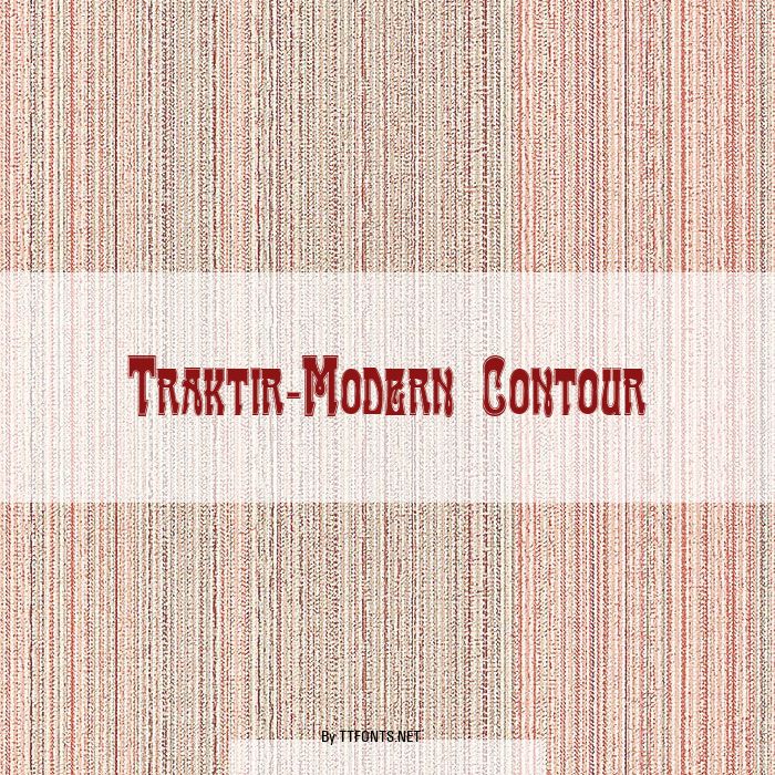 Traktir-Modern Contour example
